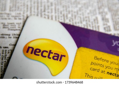 Durham, UK - 7 May 20: Nectar Is The Largest Loyalty Card Scheme In The UK Comprises A Number Of Partner Companies Including Sainsbury's, Esso And EBay. Brand Loyalty Concept. 