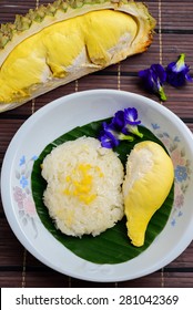 Durian And Sticky Rice