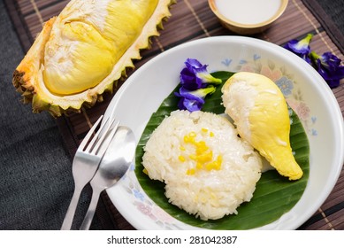 Durian And Sticky Rice