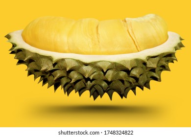 durian thai's fruit them call like the king of fruit on background  - Shutterstock ID 1748324822
