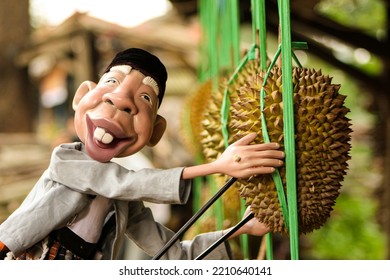 Durian And Wayang, Indonesian Fruit And Indonesian Puppet