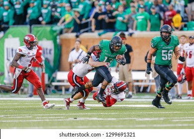 During A Division I Football Game Between The Incarnate Word Cardinals And University Of North Texas Mean Green On September 8, 2018,   At Apogee Stadium, Denton, Texas.