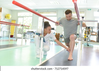 during a mobility therapy - Shutterstock ID 712714597