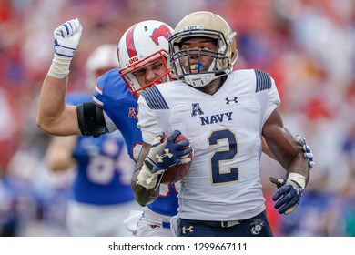 During A NCAA Division I Football Game Between The U.S. Naval Academy Midshipmen And Southern Methodist University Mustangs On September 22, 2018, At Gerald J. Ford Stadium, Dallas, Texas.