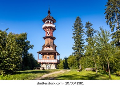  Dusan Jurkovic watchtower, near Roznov pod Radhostem town, Beskydy mountain, Czech republic