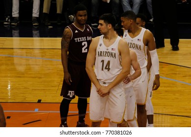 DUSAN RISTIC Center For The University Of Arizona Wildcats In The Sun Of The Valley Shootout At Talking Stick Resort Arena In Phoenix Arizona USA December 5,2017.