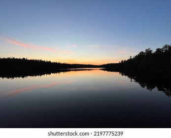 Dusk In The Boundary Waters Wilderness. Minnesota.