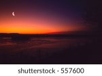 Dusk With Moon