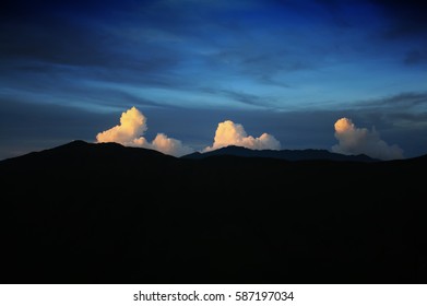 Dusk in the mountain