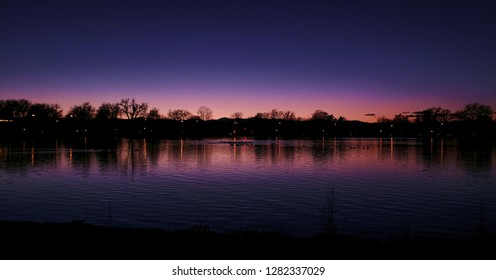 Dusk In Washington Park Denver.