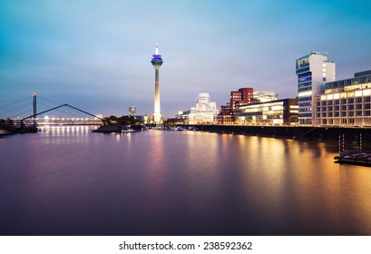 Dusseldorf Cityscape With View On Media Harbor