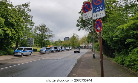 DUSSELDORF, NRW, GERMANY - 15 May 2021 Demonstration against Corona
