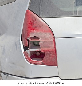 Dust, Back Car Light, Accident, Broken