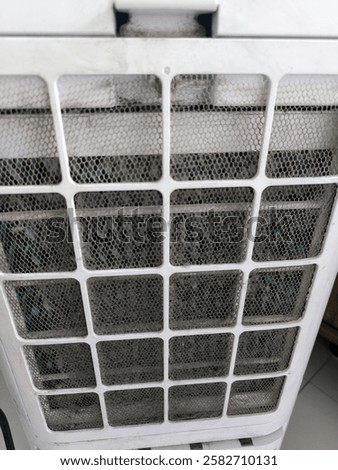 dust clumped in the coller water filter, 02-8-2025