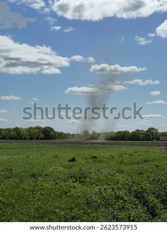 Dust Devil Over Open Field