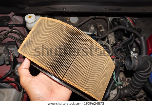 Dust filter of car and\
dirty