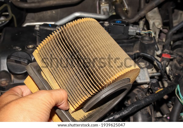 Dust filter of car and\
dirty