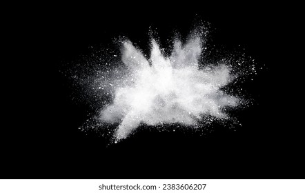 Dust motion of color powder explosions and splash isolated on black background - Powered by Shutterstock