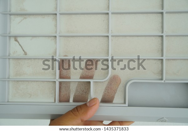 Dust on filter air
conditioner