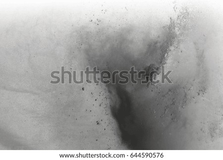 Dust or powder splash cloud isolated on White background