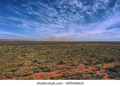 Dust Storm In Outback Australia Seen In The Horizon