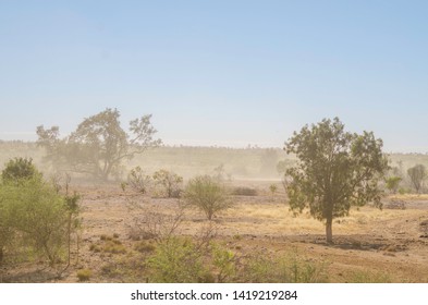 Dust Storms In Outback Cattle Country, Western Australia