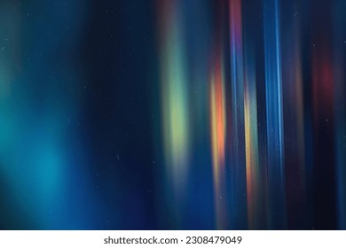 Dusted Diffraction Grading Effect Overlays. Dusted Prismatic Holographic Color, Abstract Light Refraction, Beautifully Blurred Photo Design, Old Spectral Rainbow Distortions
