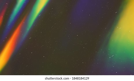 Dusted Holographic Abstract Multicolored Backgound Photo Overlay, Screen Mode for Vintage Retro Looking, Rainbow Light Leaks Prism Colors, Trend Design Creative Defocused Effect, Blurred Glow Vintage  - Shutterstock ID 1848184129