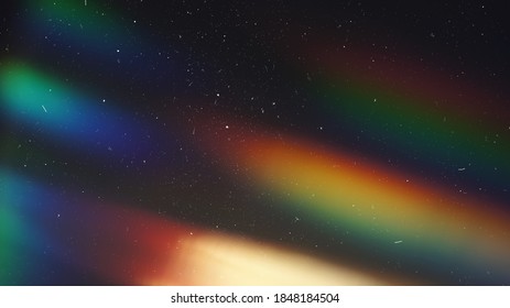 Dusted Holographic Abstract Multicolored Backgound Photo Overlay  Screen Mode for Vintage Retro Looking  Rainbow Light Leaks Prism Colors  Trend Design Creative Defocused Effect  Blurred Glow Vintage 