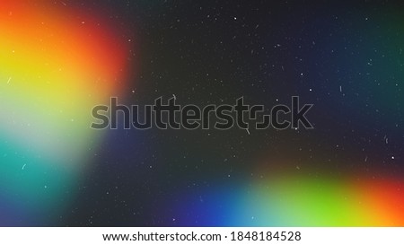 Dusted Holographic Abstract Multicolored Backgound Photo Overlay, Screen Mode for Vintage Retro Looking, Rainbow Light Leaks Prism Colors, Trend Design Creative Defocused Effect, Blurred Glow Vintage 