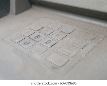 Dusty ATM Key Pad