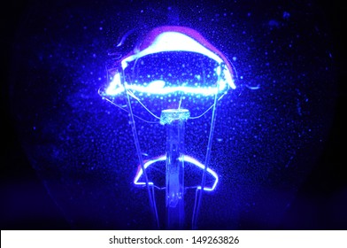 Dusty Blue Light Bulb