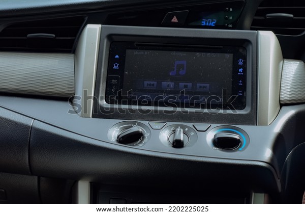 Dusty car radio
photo for background or
desgin