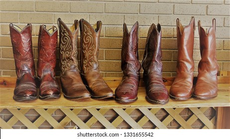 Dusty Cowboy Boots On Shelf On Stock Photo 1331655542 | Shutterstock