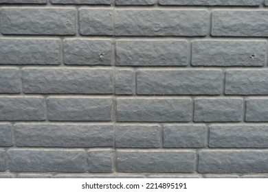 Dusty Dark Gray Painted Brick Veneer Wall Texture