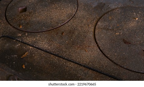 A Dusty, Unused, Old Stove