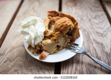 Dutch Apple Pie With Whipped Cream