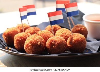 Dutch Bitterballen Mustard Warm Stuffed Fried Stock Photo 2176409409 ...