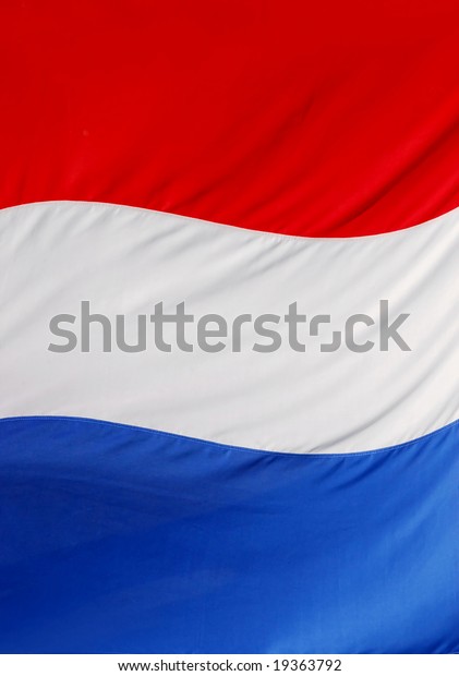 Dutch Flag Red White Blue Stripes Stock Photo Edit Now 19363792
