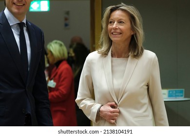 Dutch Minister Of Defense Kajsa Ollongren At The Start Of A Foreign Affairs Council Ministers Meeting At The EU Headquarters, In Brussels, Belgium, 21 March 2022.