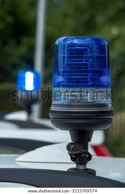 Dutch police light\
politie lamp blauw blue