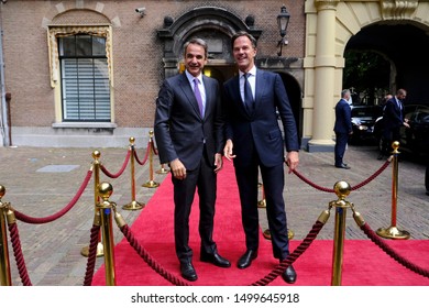 Dutch Prime Minister Mark Rutte Meets With The Greek Prime Minister Kyriakos Mitsotakis In The Hague, Netherlands On Sep. 3, 2019.