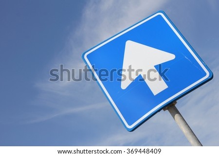Dutch road sign: one-way street