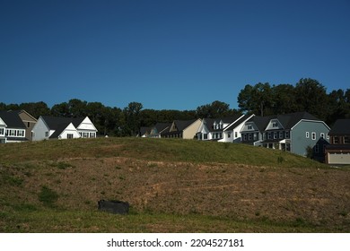 Dutch Roof Of Usa America House Upper Middle Class New Building Area 