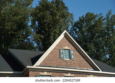 Dutch Roof Of Usa America House Upper Middle Class New Building Area 