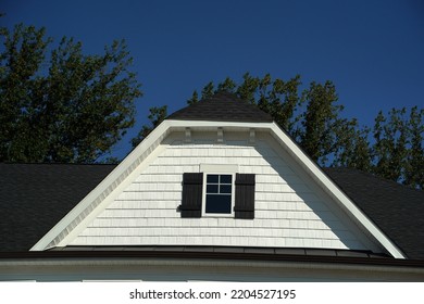 Dutch Roof Of Usa America House Upper Middle Class New Building Area 