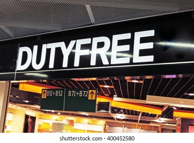 Duty Free shopping at the airport 