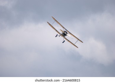 Duxford, Cambridge, United Kingdom - July `14th 2014

Gloster GladiatorSea Gladiator K7985 G-AMRK Last surviving WW1 Bi plan flying at Duxford Flying Legends airshow.