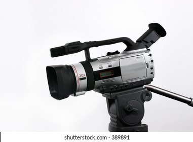 DV Camera on tripod