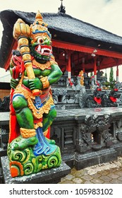 Dvarapala in Hindu temple. Central Bali. Indonesia